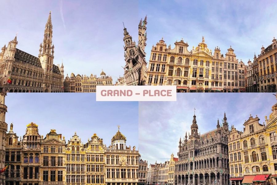 Quảng trường lớn ở trung tâm thành phố Bruxelles, Bỉ