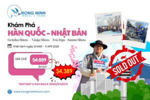 Tour Hàn Quốc - Nhật Bản 2026